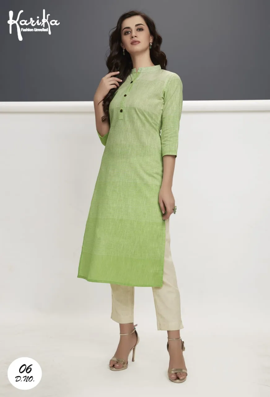Karika Presents Weaves Vol 2 Cotton Casual Wear Kurtis
