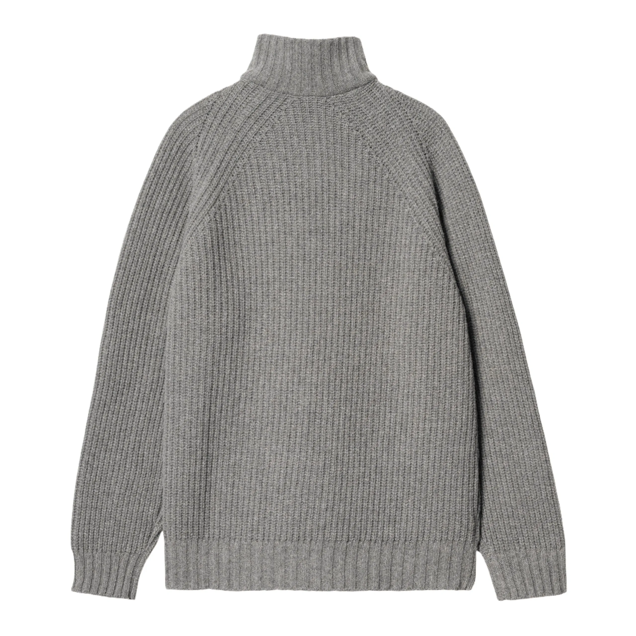 MARLON HALF ZIP SWEATER GREY HEATHER