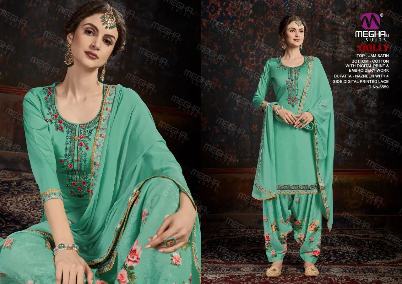 Meghali Suits Dolly Collection Cotton Fabric Casual Wear Salwar Suit
