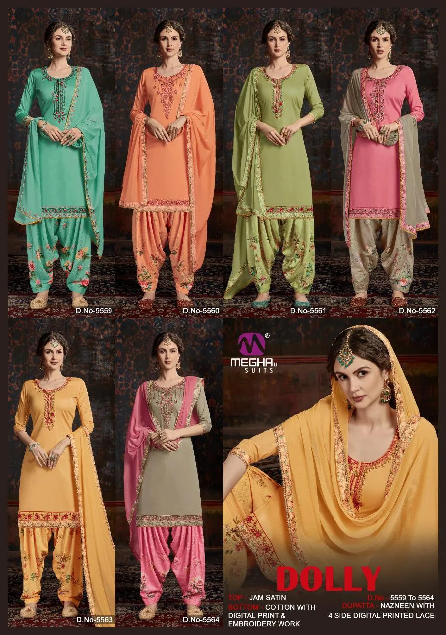 Meghali Suits Dolly Collection Cotton Fabric Casual Wear Salwar Suit