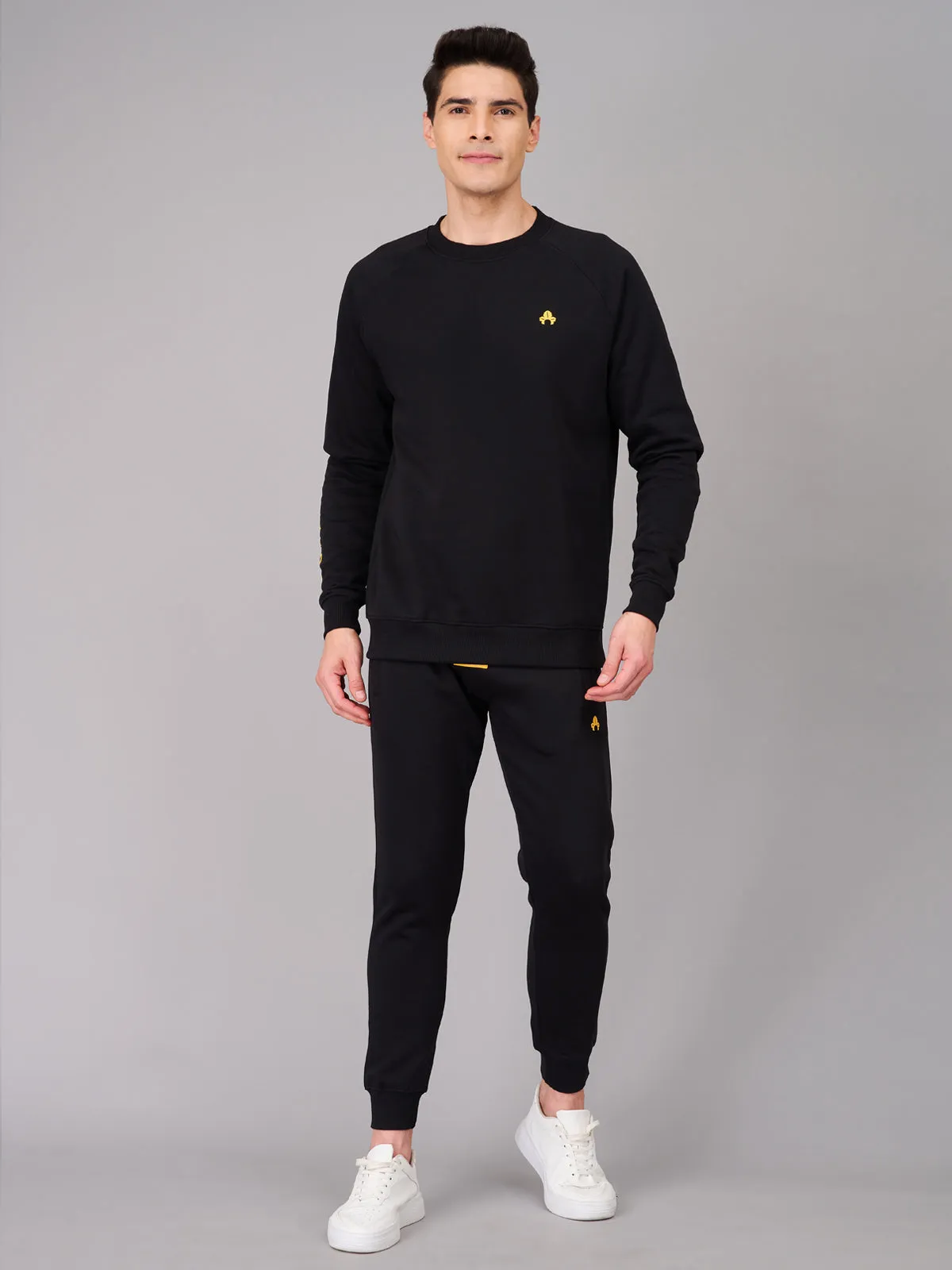 Men Black Co-ord Set (GBSWST2907)