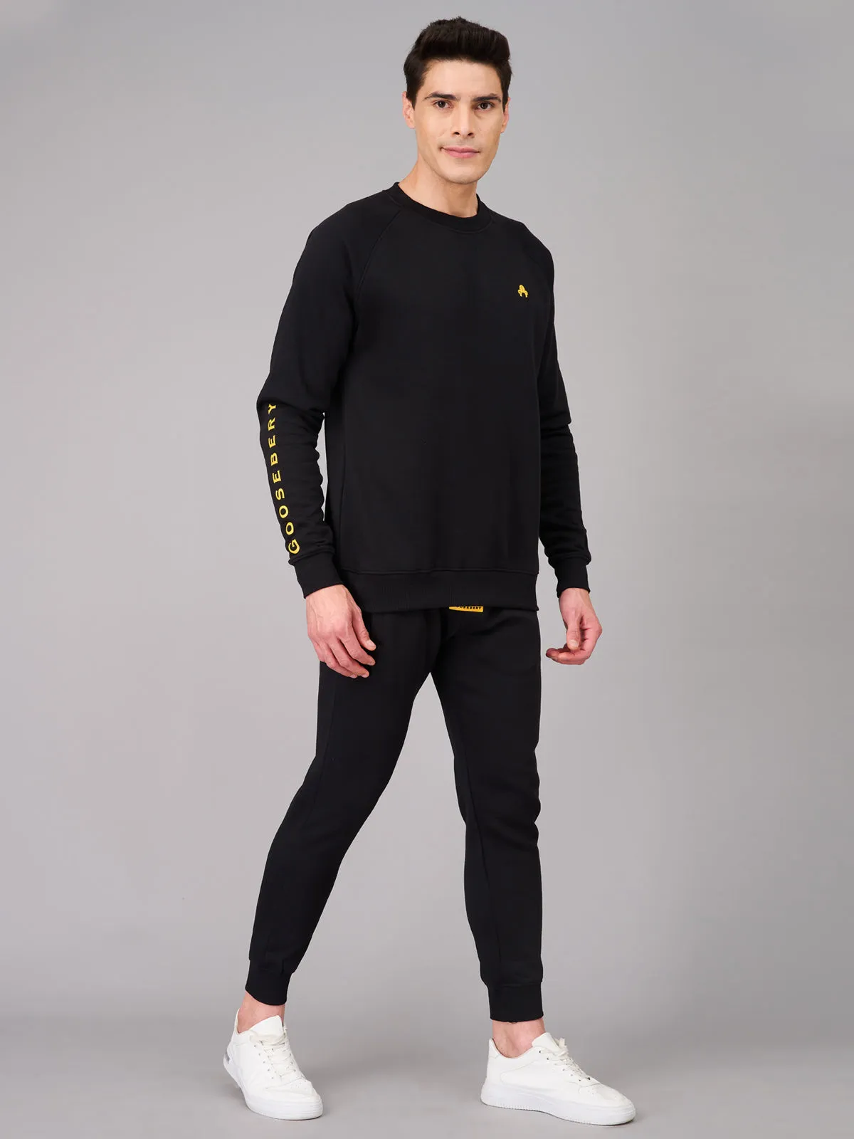 Men Black Co-ord Set (GBSWST2907)