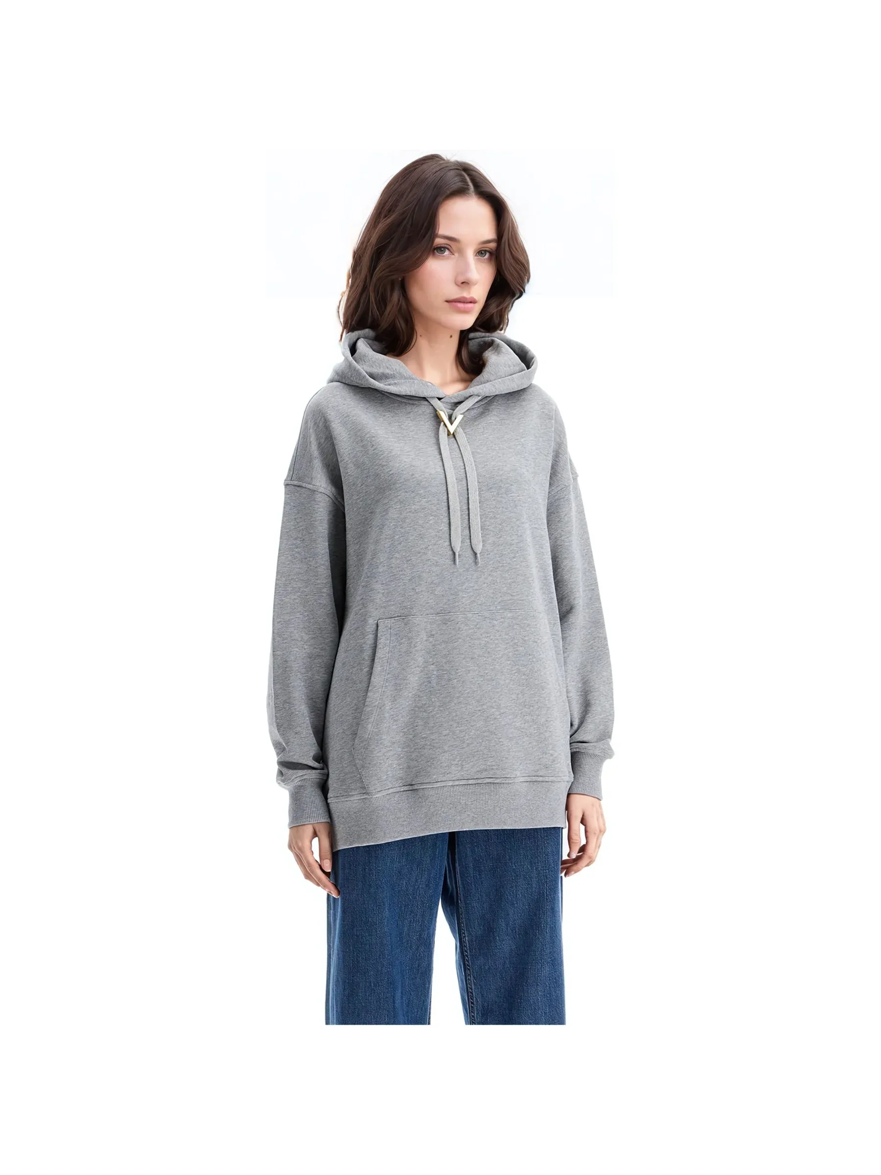 Oversized Pocket Hooded Sweatshirt