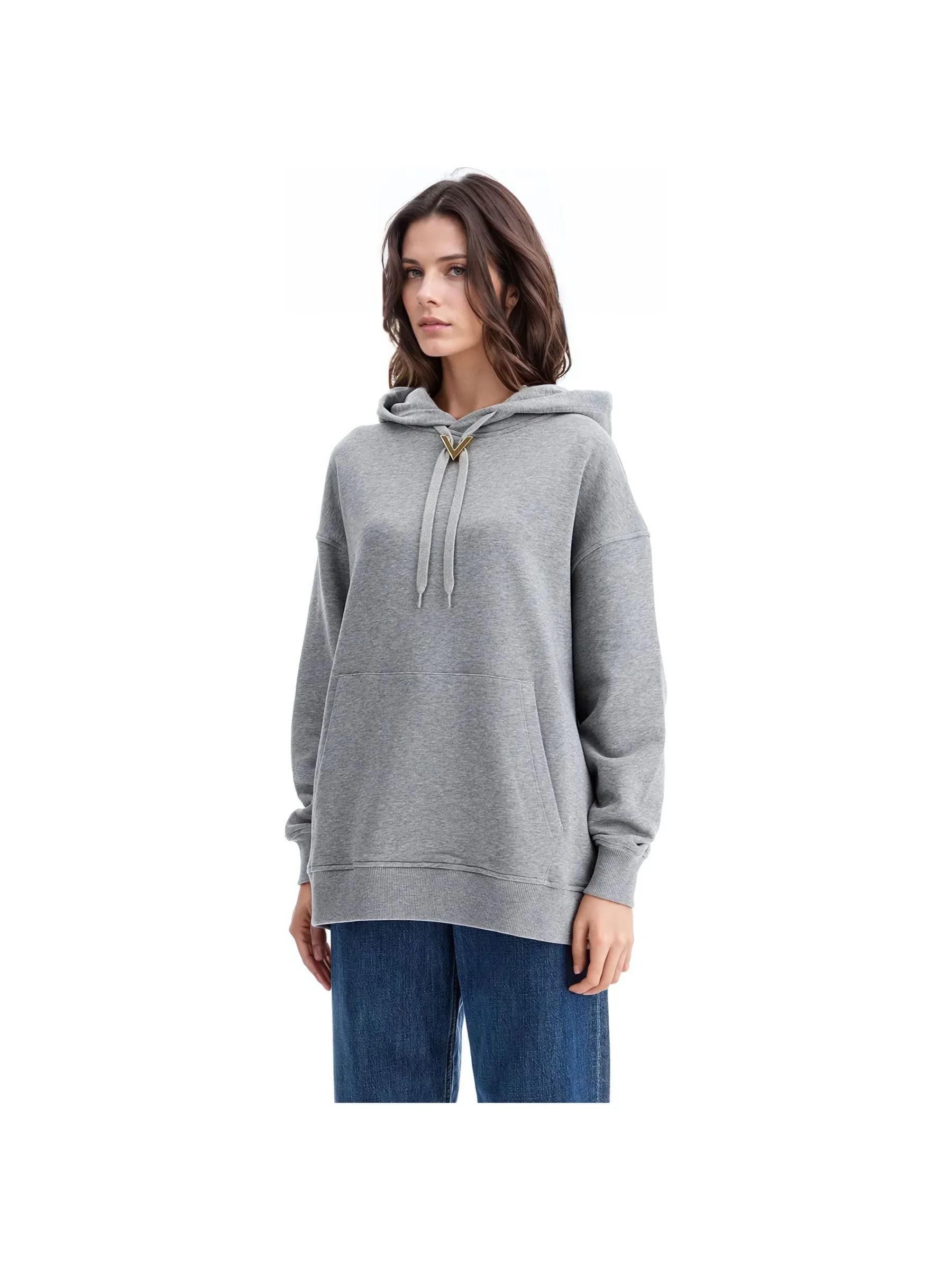 Oversized Pocket Hooded Sweatshirt