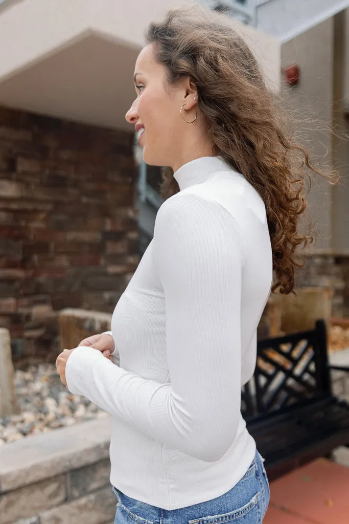Perry Modal Mock Neck Top