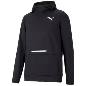 Puma Men's Black RTG Performance Hoodie with Cozy Fleece Lining and Handy Pockets