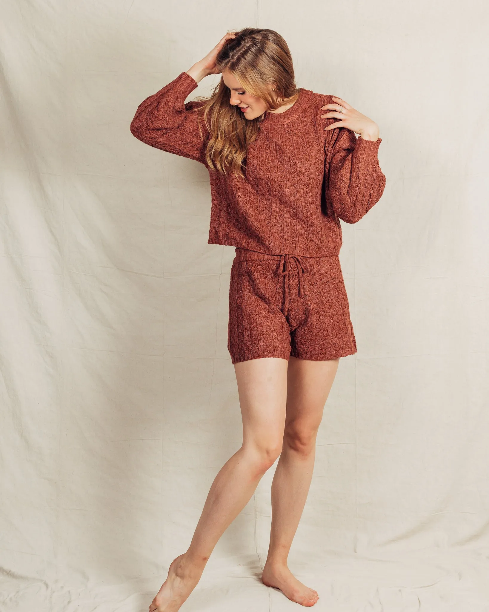 Rikaela Sweater   Short Set