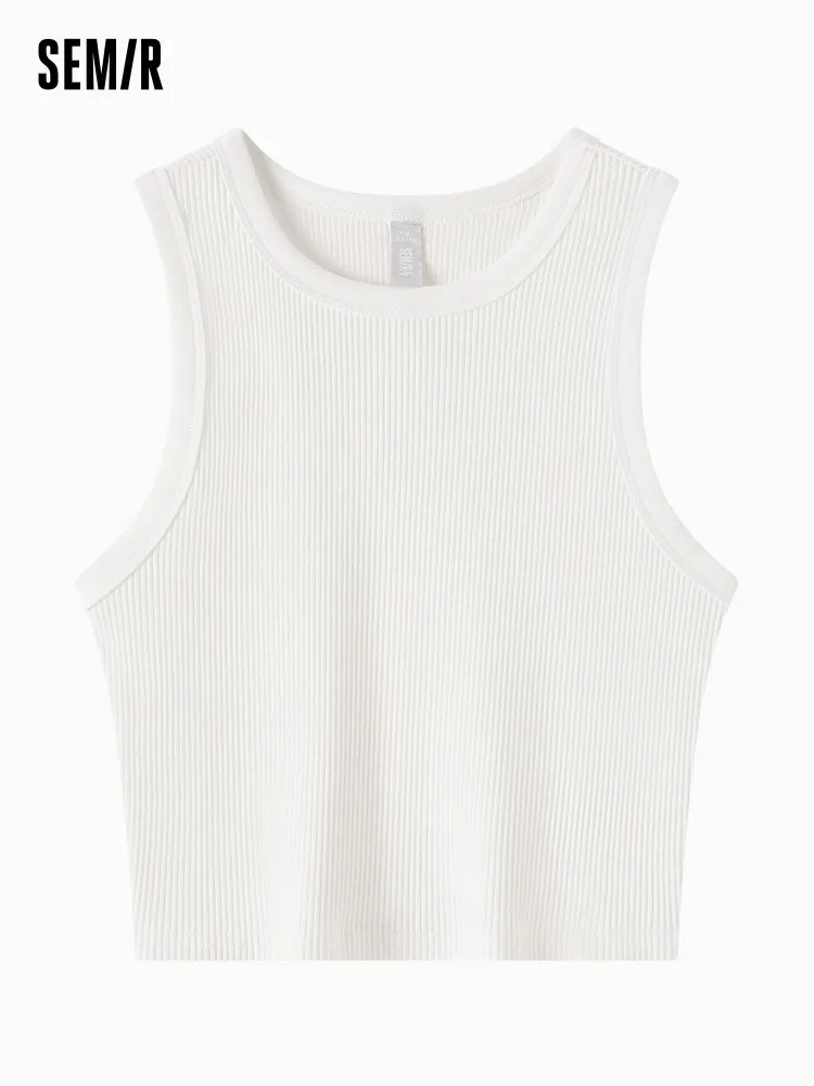 Semir Women New Basic Style Knitted Vest