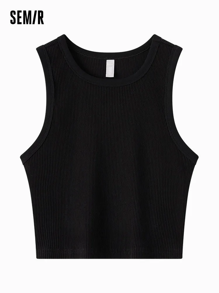 Semir Women New Basic Style Knitted Vest