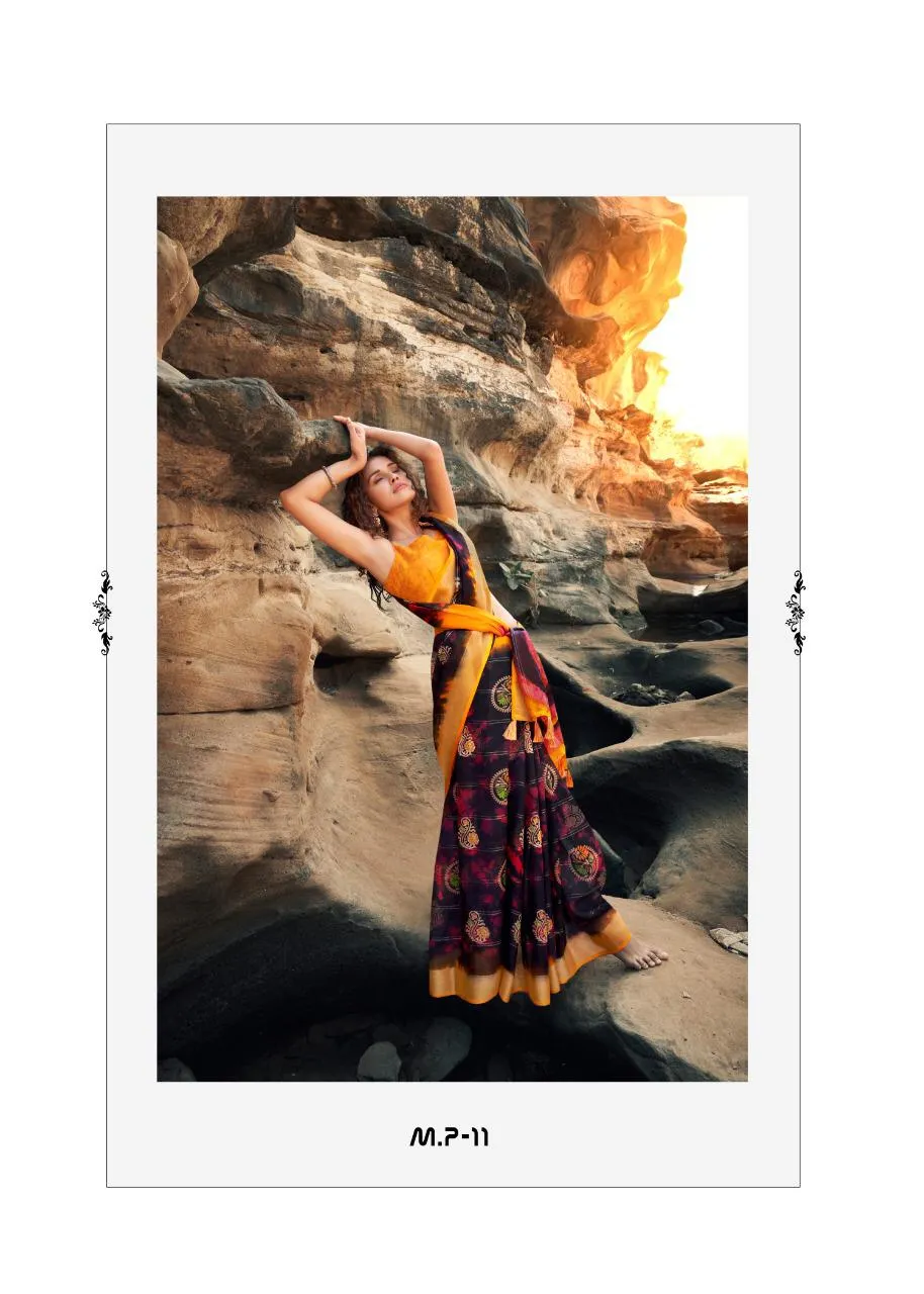 Shreyans Fashion Launched Manyawar Pattu Linen Casual Wear Sarees Collection