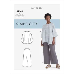 Simplicity Sewing Pattern S9149 Misses' Tops & Pants