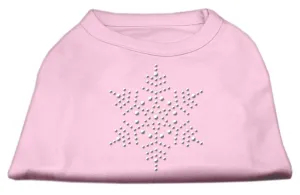 Snowflake Rhinestone Shirt  Light Pink L (14)