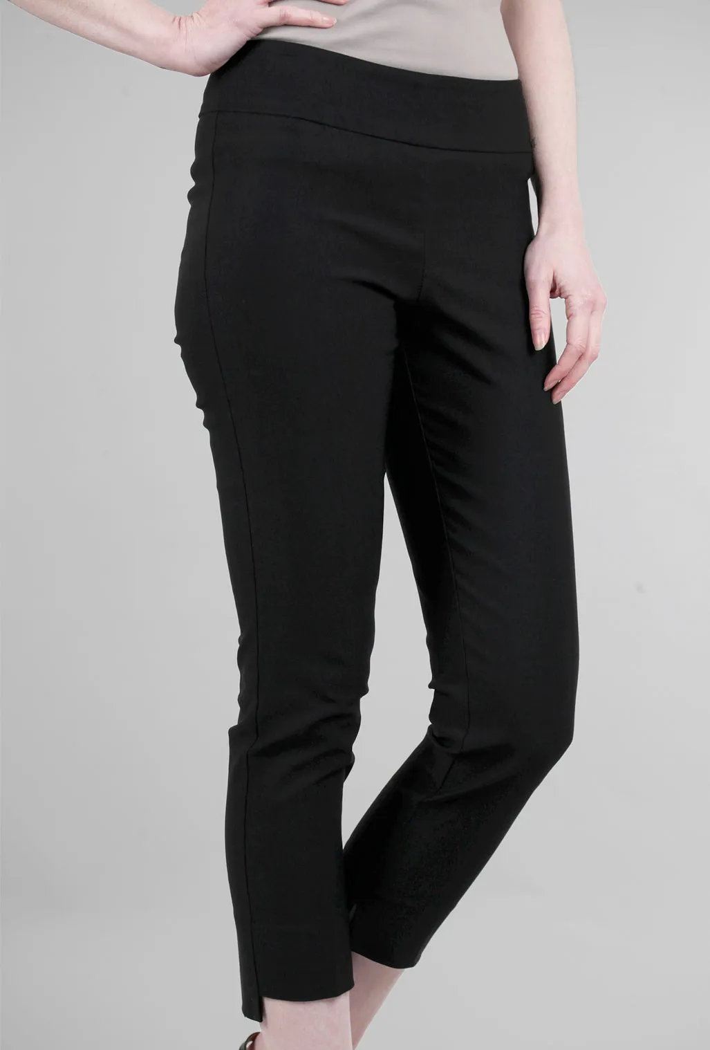 Step Hem Ankle Pant, Black