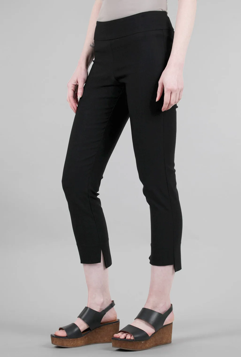 Step Hem Ankle Pant, Black