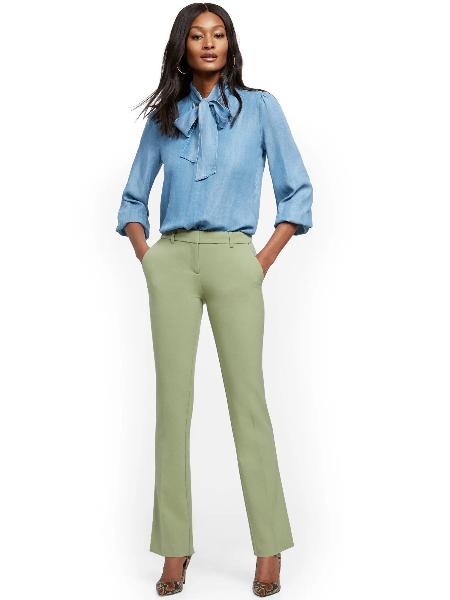 Straight-Leg Pant - Double Stretch - 7th Avenue