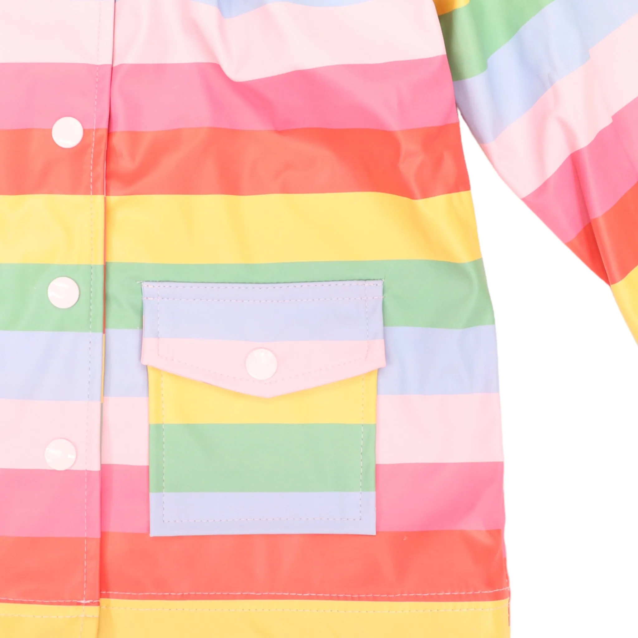 Striped Raincoat Rainbow Stripe