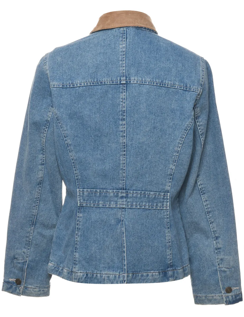 The Territory Ahead1990s Contrast Collar Denim Jacket - S