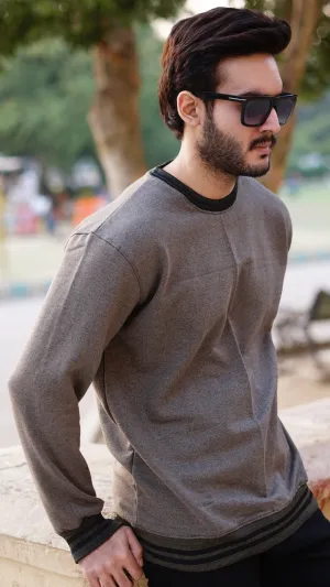 Twist Yarn Sweatshirts - Stylish & Comfortable Melanic Olive | The Divine Shop