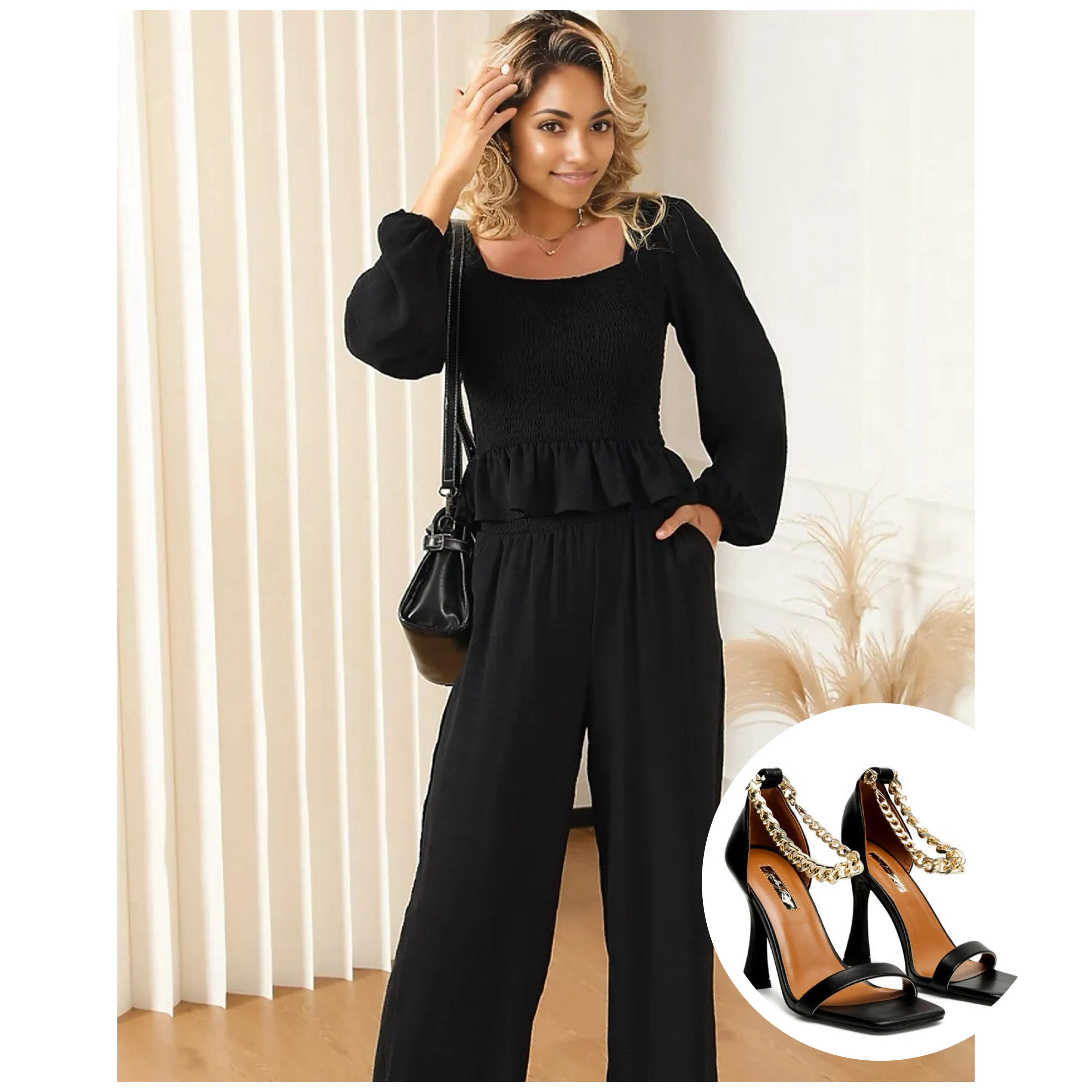 Versatile Smocked Top & Pants Set in Two Stunning Colors!