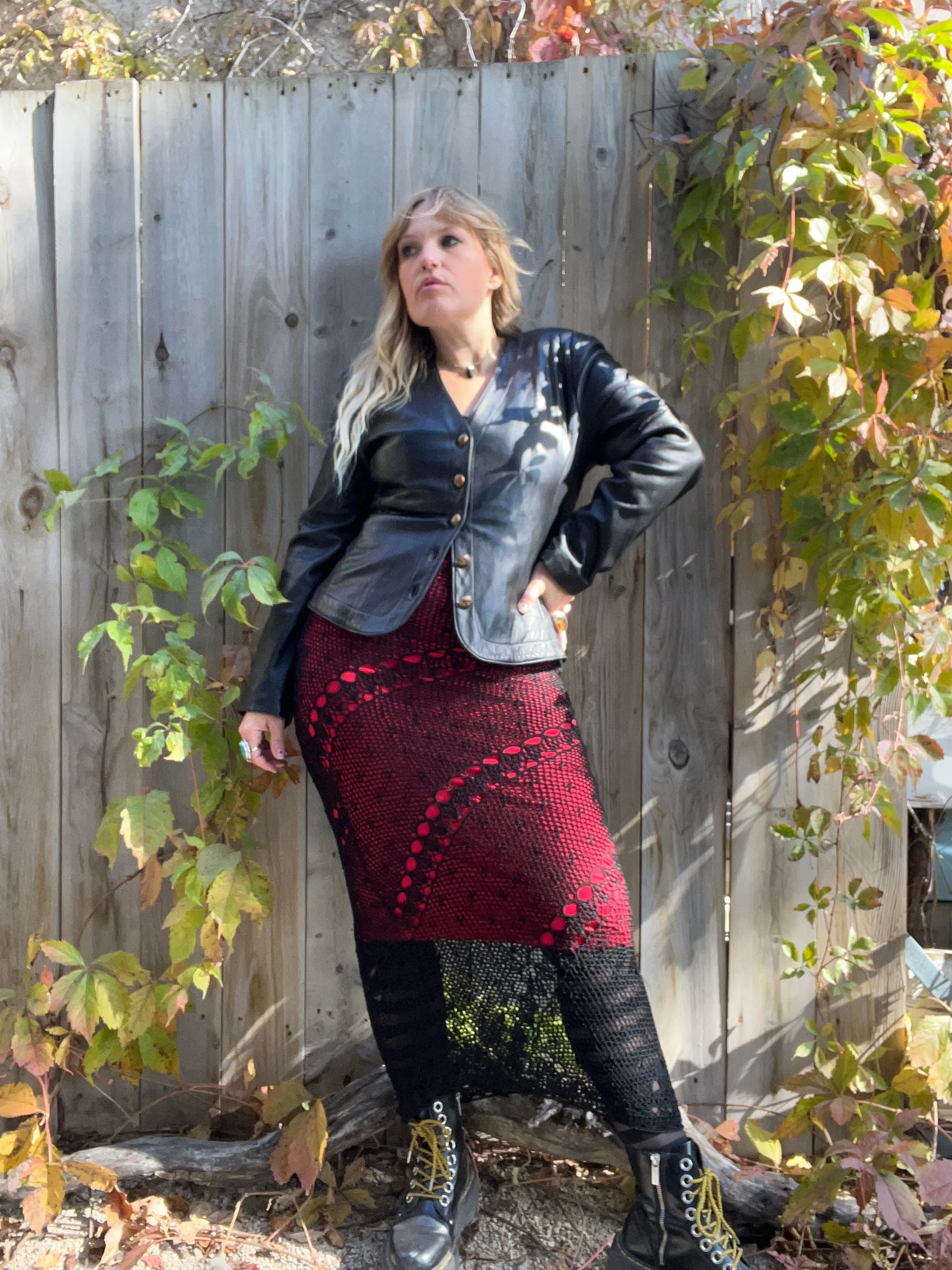 Vintage 90's Black Leather Jacket