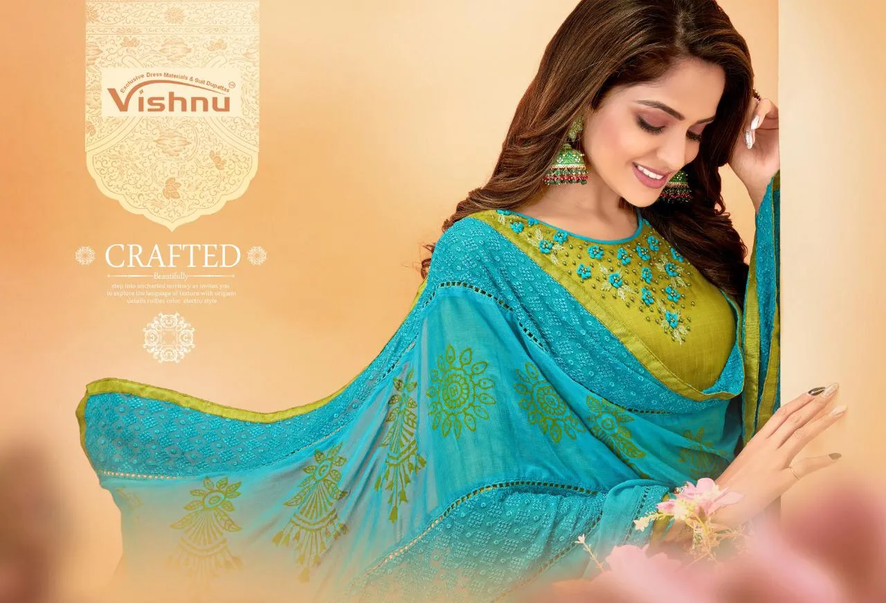 Vishnu Impex Noureen Cotton Slub Fabric Casual Wear Salwar Suit