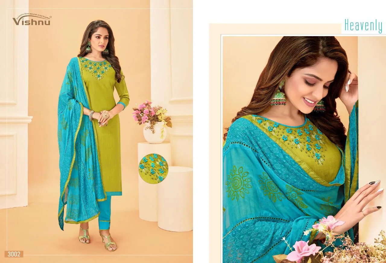 Vishnu Impex Noureen Cotton Slub Fabric Casual Wear Salwar Suit