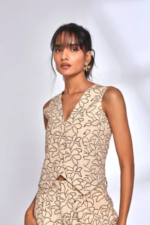 Waistcoat Style Top