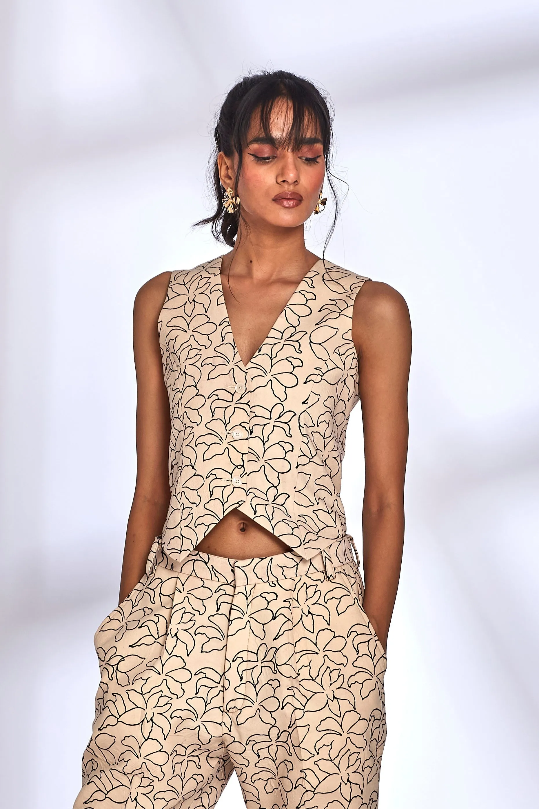 Waistcoat Style Top