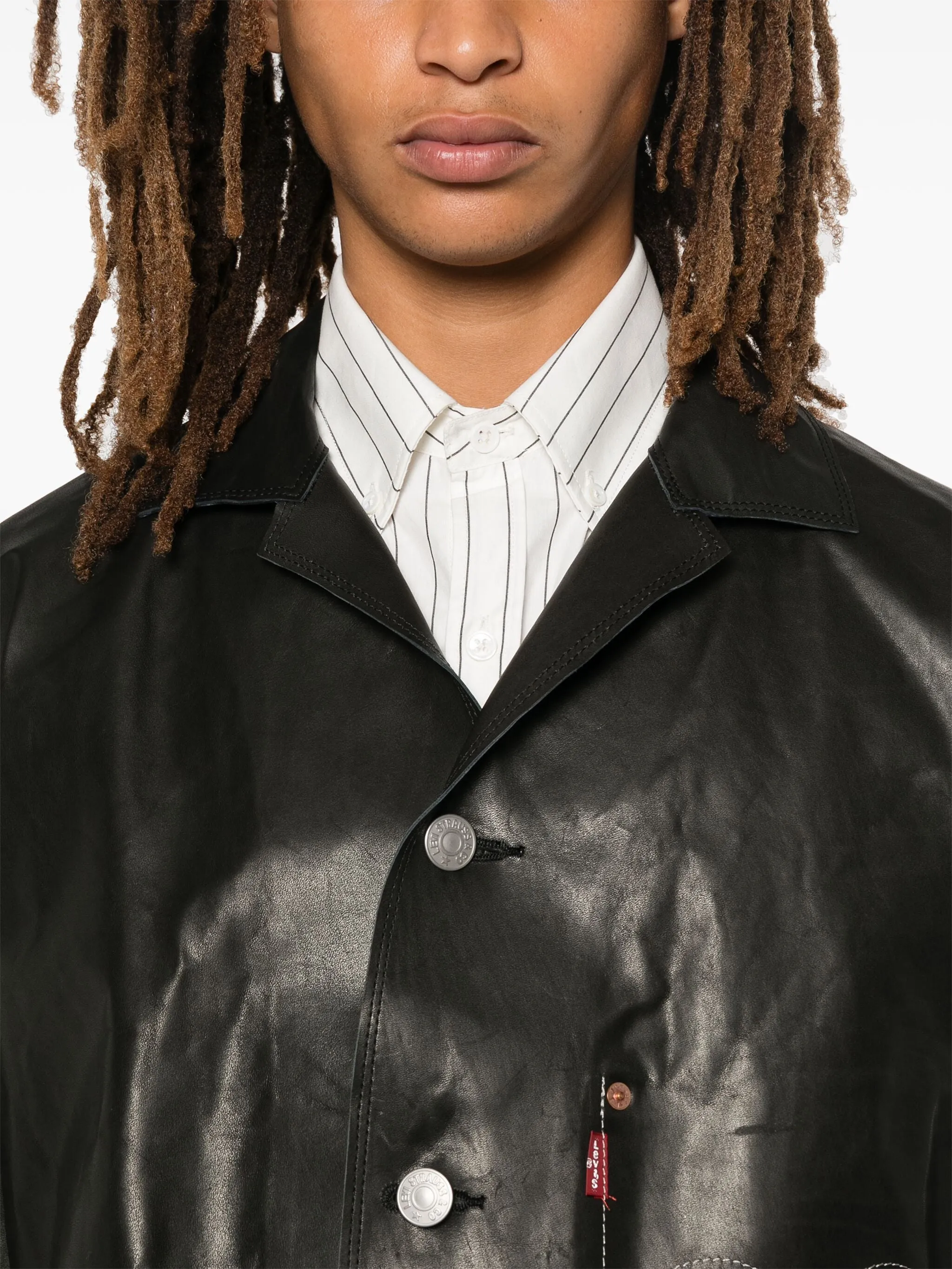 X Levis Leather Jacket