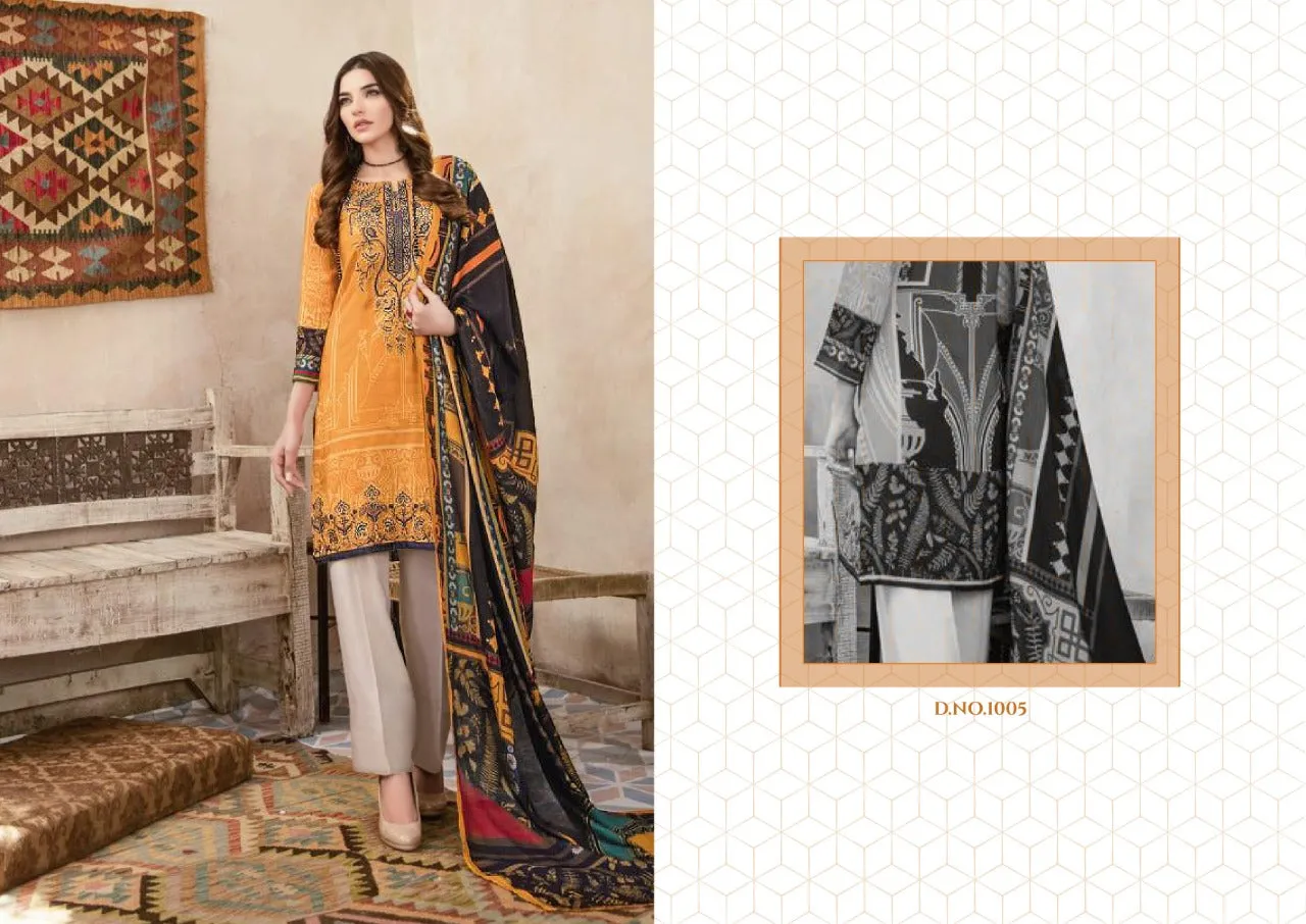 Yashika Trendz Presents Mohterma Lawn Cotton Casual wear Salwar Suits
