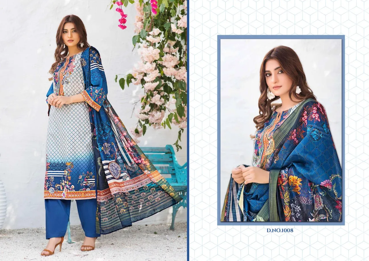Yashika Trendz Presents Mohterma Lawn Cotton Casual wear Salwar Suits