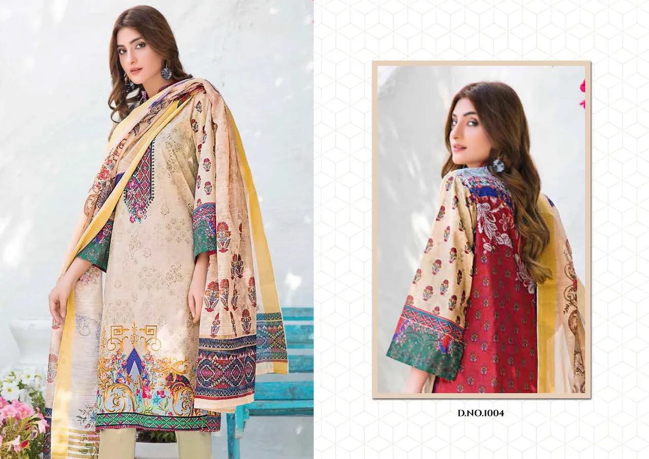 Yashika Trendz Presents Mohterma Lawn Cotton Casual wear Salwar Suits