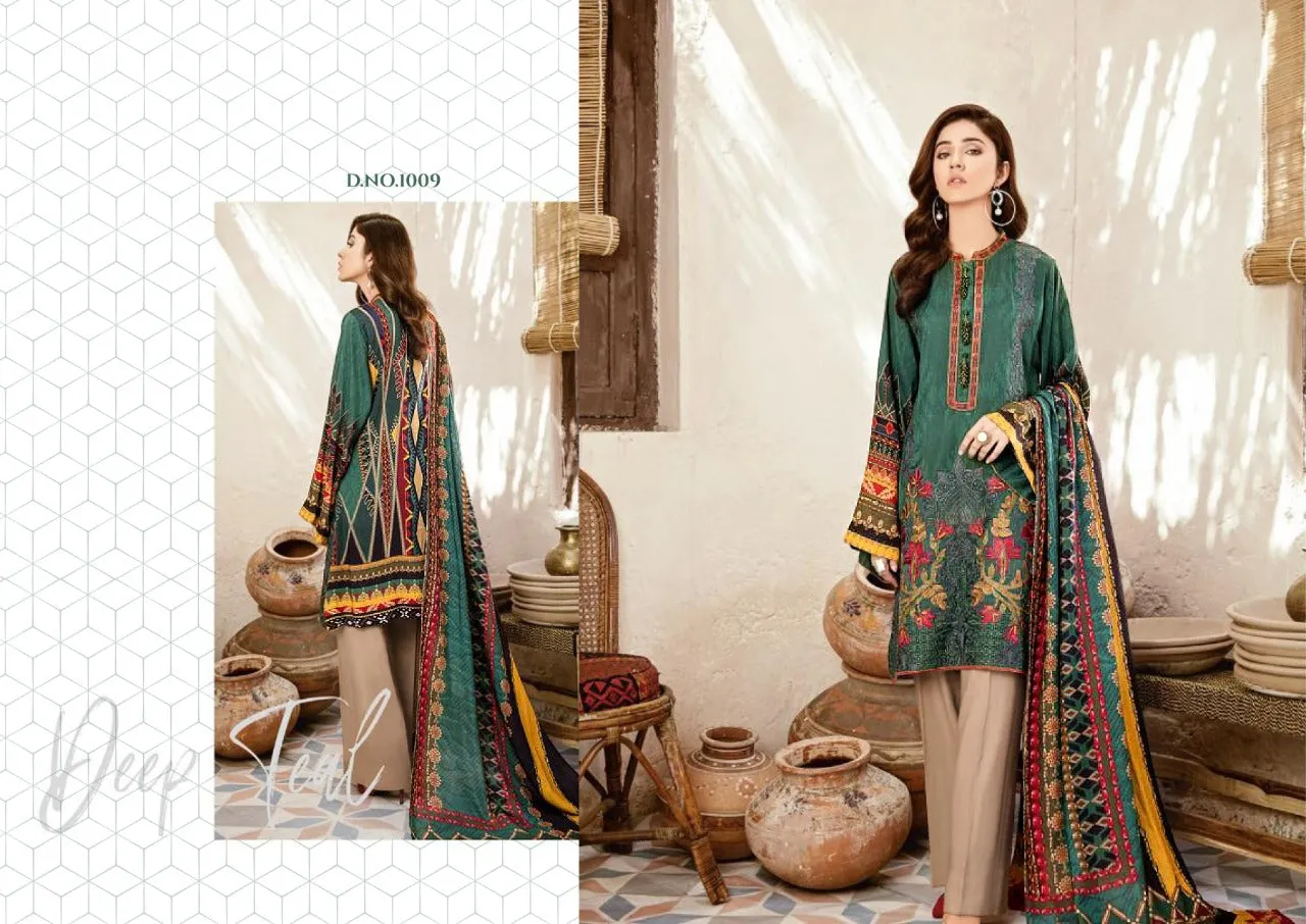 Yashika Trendz Presents Mohterma Lawn Cotton Casual wear Salwar Suits